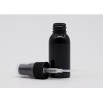 20mm Black Refillable Plastic Spray Bottles Empty PET Bottle With Black Mist Pump