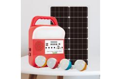 China Mini Portable Solar Power Energy Panel Lighting System With Led Household supplier