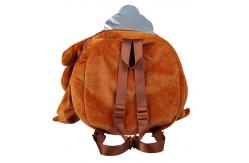 China Embroidery Technics Kids Plush Backpack Soft Hand Feeling Weaving Label supplier