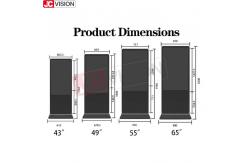 China NTSC 43in Interactive LCD Digital Signage FCC Floor Standing supplier