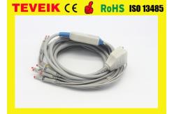 China ECG cable with integrated 10 lead wires for Fukuda ME EKG machine supplier