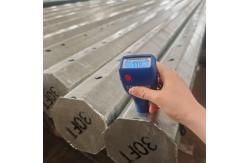 China Galvanized 30FT 35FT 40FT 45FT Distribution Line Steel Pole supplier