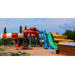 Water Park Kids Amusement Swimming Pool Fiberglass Spiral Tube Bowl Slide Set for sale