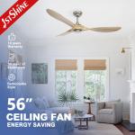 ETL 3 Solid Wood Blades Ceiling Ventilation Fan With Remote Control for sale