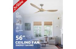 China ETL 3 Solid Wood Blades Ceiling Ventilation Fan With Remote Control supplier