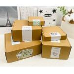 Heavy Duty Kraft Square Mailer Boxes Rigid Tall Packaging For Gifts Shipping Corrugated Packaging for sale