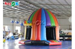 China Best Inflatable Tent 5x4x3.8mH Inflatable Disco Dome Bouncy Castle With Magic Lights supplier