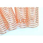 2mm Metal Spiral Binding Coils For Books Electroplated Single Binding for sale