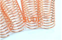 China 2mm Metal Spiral Binding Coils For Books Electroplated Single Binding supplier