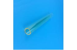 China Yellow Transparent Quartz Tube Samarium Doped High Temperature Shock Resistance supplier