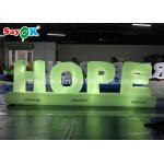 Outdoor Large Inflatable Letter LED Lighting Colored For Anniversary for sale