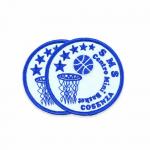 Custom Logo Patches Embroidery Basketball Team Iron On Patch For Jerseys Hats for sale