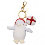 White Cute Penguin Keychain , Smooth Touch Mini Penguin Stuffed Animal