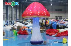 China 2.5m Decoration Inflatable Mushrooms Led Balloon Light Up Balloon supplier