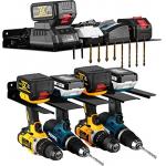 Home wall mounted metal material drilling power tool storage rack for sale