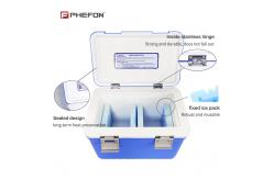 China PU Foam Insulation Portable 12L Medical Cooler Box with CE ISO Certifications supplier