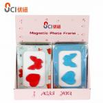 China Custom Design Magnetic Photo Frames Printable Epoxy Picture Frame manufacturer