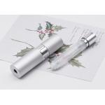 Empty Twist Up Perfume Tester Bottle 8ml 10ml Round Aluminum Glass Refillable Mist Spray for sale