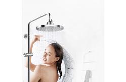 China 6in Square Overhead Fixed Rain Shower Head Chrome Black Water Saving supplier