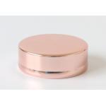 55mm Reusable Regular Mouth Jar Lids Embossed Logo Rose Gold Color for sale