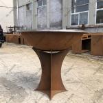 Weathered Steel Cooking Plancha Grill Height 900mm for sale