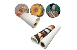 China Waterproof 220gsm Matte Polyester Canvas Roll For Digital Printing supplier