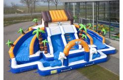 China Commerial Outdoor Inflatable Water Slides Waterproof For school supplier