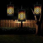 Waterproof Outdoor Solar Flame Hanging Lanterns LED Light Source IP54