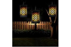 China Waterproof Outdoor Solar Flame Hanging Lanterns LED Light Source IP54 supplier