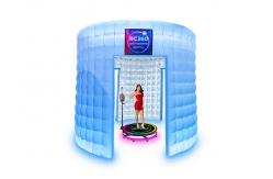China Popular Photo Booth Enclosure Office White Inflatable Photo Booth Business supplier