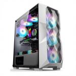 Airflow ARGB Computer Case Airflow ATX Mid-Tower with Polygonal Mesh Front Panel which support three 12cm ARGB Lighting for sale
