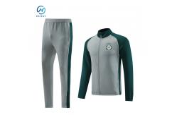 China Winter Practice Football Tracksuit with Quick Dry Polyester Fabric and Team Logos supplier