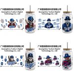 UVDTF packaging custom UV transfer stickers 16oz cup sleeve 24oz stickers DTF transfer waterproof labels for sale