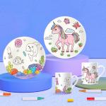 3 Paint Pens Children Didactic Toys Decorate Your Own Porcelain Plate / Mug for sale