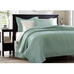 European Style Cotton Full Size Bed Quilt , Real Simple 3Pcs King Size Bed Quilts for sale