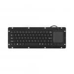 Low-cost Rugged Panelmount Plastic Keyboard With Touchpad and 68 Keys for sale