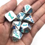 Dice Practical Polyhedral Handmade Luxury Blue Light weight For Collection for sale