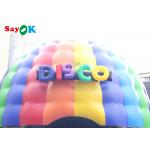5m 16.5ft Disco Dome Inflatable Bounce House With Disco Light