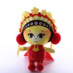 35cm Red Chinese Opera Figures Doll Plush Toys ISO9001 for sale
