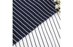 China Tightly Woven Plain Jersey Striped Pure Cotton Fabric For Casual Wear supplier