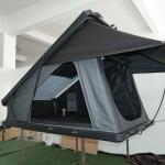 Vehicle Camping Aluminum Shell Roof Tent With Hydraulic Lever Assisted Labor-saving Opening Method And Support Logo for sale