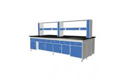China Multiscene Blue Chemistry Laboratory Furniture , Rustproof Lab Bench With Drawers supplier