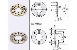 China Casting Copper bearing thrust washer With Solid Lubricant Plugs supplier