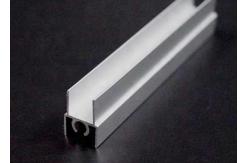 China Closet Handle Silver Anodized 6063 T5 Wardrobe Aluminium Profile supplier