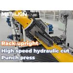 Pre Punching Automated Roll Forming Machine Line For Adjustable Width Heavy Rack Uprights for sale