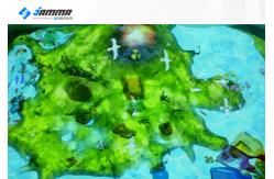 China 8 Players Magic Sand Table Projection System AR Sandbox Multiplayer Game Center Equipment supplier