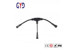 China Waterproof Splitter T Led Wire Connectors 3 Way Molded Connector supplier