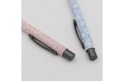 China Business Office Aluminum Ballpoint Pen 1.0mm High Quality Unique Patterns Metal Pen supplier