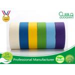 Black / White / Purple Textured / Crepe Paper Multi Colored Painters Tape 30m 48m for sale