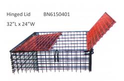 China BN6150107 Industrial Wire Containers , Folding Wire Mesh Container 32 X 24 Inch supplier